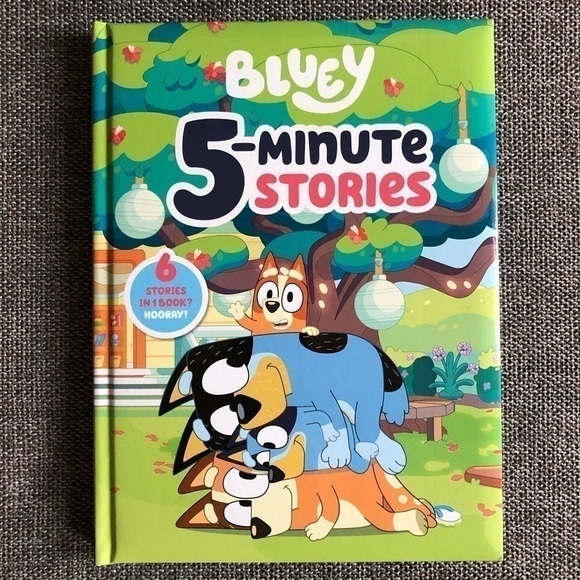 Moose Bluey 5 Minute Stories Hardcover Book Bedtime Kids Baby Book - Picture 1 of 12